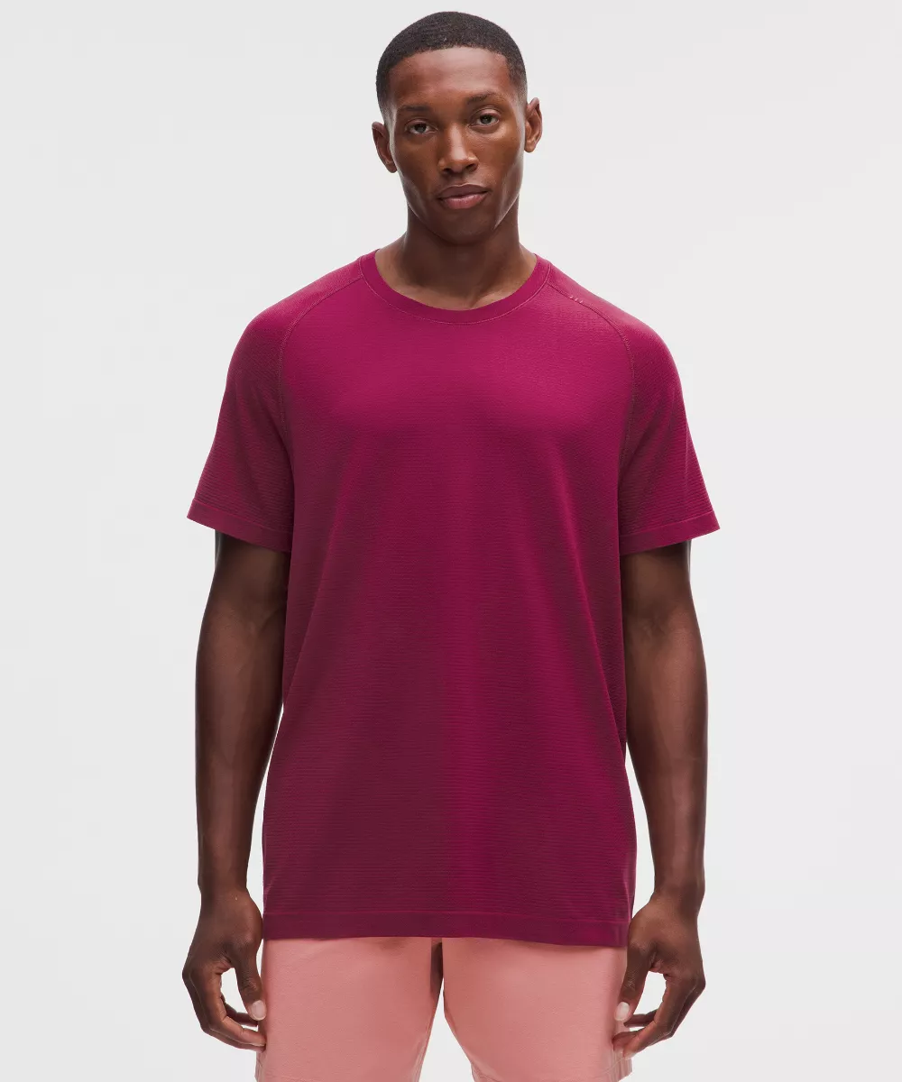 Metal Vent Tech Relaxed-Fit Short-Sleeve Shirt — Raspberry Rave
